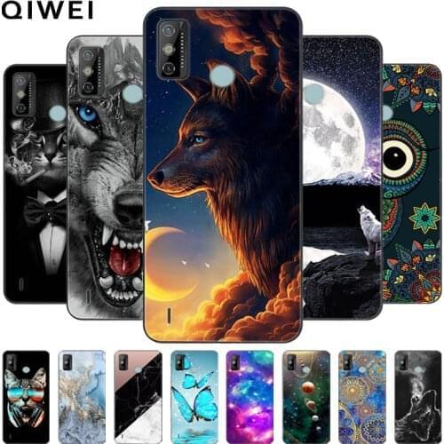 For Tecno Spark 6 Go Case Cute Wolf Painted Soft Silicone Phone Back Cover Cases For Tecno Spark6 Go Case KE5j KE5k 6GO Coque