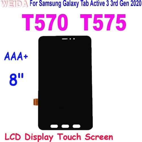 For Samsung Galaxy Tab Active3 Active 3 3rd Gen 2020 T570 T575 LCD Display Touch Screen Digitizer Assembly for Samsung T570 LCD