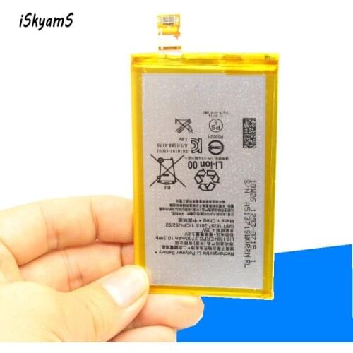 ISkyamS 10pcs/lot 2700mAh LIS1594ERPC Replacement Battery for Sony Z5 compact Z5C Z5 mini E5803 E5823 Batterie Bateria Batterij
