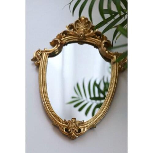 Exquisite Makeup Mirror Hanging Mirror Vintage Bathroom Mirror Gifts for Woman Lady MJ