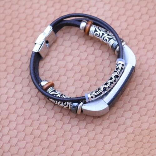 Leather Wristband Band Strap Bracelet For Fitbit Alta/Fitbit Alta HR Replacement Retro Watchband Correas de reloj bandje