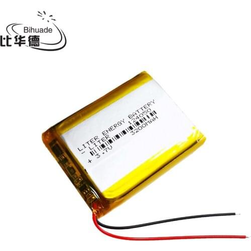 124050 The new 2021 3.7V 3200MAH Lithium Polymer LiPo Rechargeable Battery For Mp3 headphone PAD DVD bluetooth camera