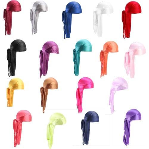 Silky du-rag print custom durags silk for men boy due rag with private label