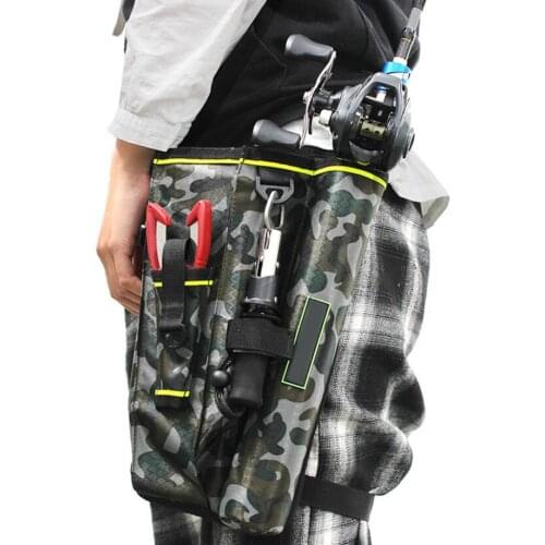 Fishing Bag + Lure Box Waist Leg Bag Oxford Outdoor Fishing Rod Tools Storage Case Holder Organizer Pouch Fishing Tackle Boxes