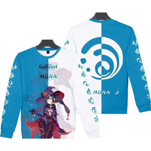 2021 genshin impact 3D Print Hip hop O-neck Sweatshirt Hoody Hip hop Long Sleeve Sweatshirts Streetwear High-quality Clothes