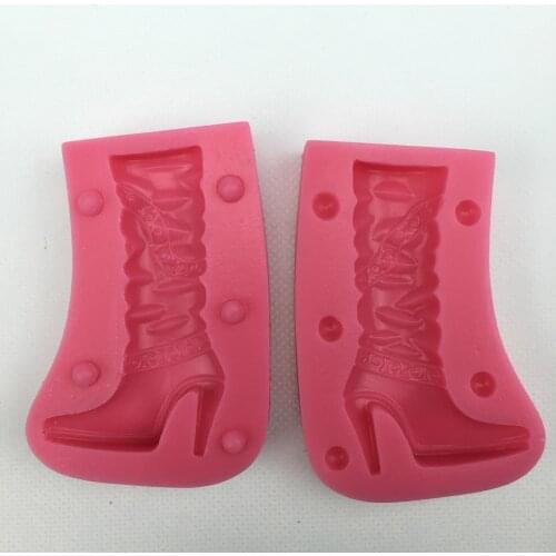 High heels Shape 3D fondant cake silicone mold kitchen chocolate jello pastry candy making soap candledecoration tools F0297