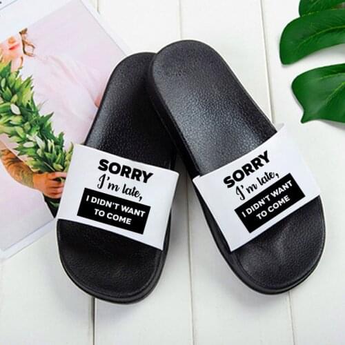 Women non-slip wear slippers Beach Sandals Fashion Open Toe Slides Letters slippers Outdoor Slippers 2021 New Summer Slippers