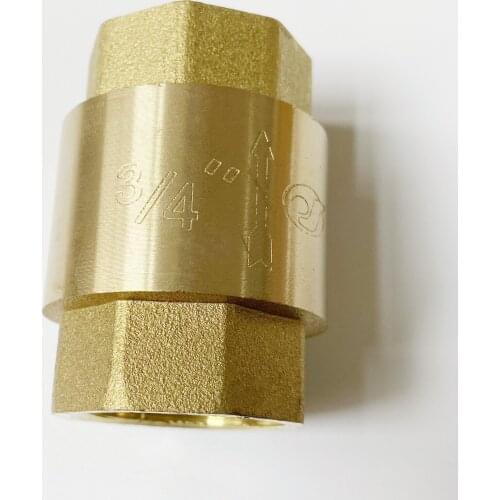 1/2" 3/4" 1" 1-1/4" 1-1/2" 2" BSP Female to Female Thread Brass Vertical Lift Spring One Way Non Return Check Valve