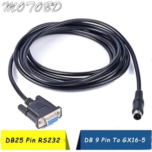 16 Pin Cable Wiring Cord Vag 16 Pin To DB 25 Pin Interface,DB9 Pin to Aviation 5Pin for RS232 Diagnostic Tool RS232 Serial Port