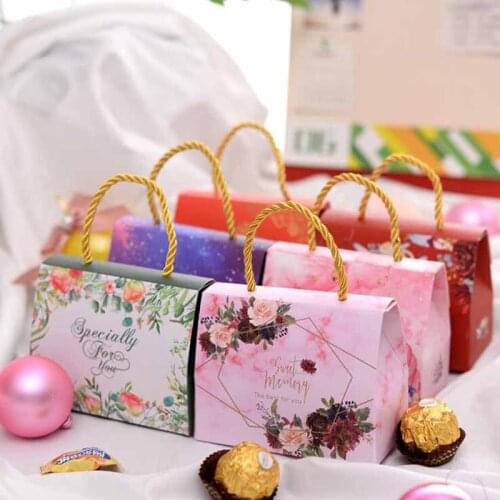 20pcs with 20string 11x5.5x9cm china /European Wedding Candy Bag portable candy box creative wedding candy gift packing box