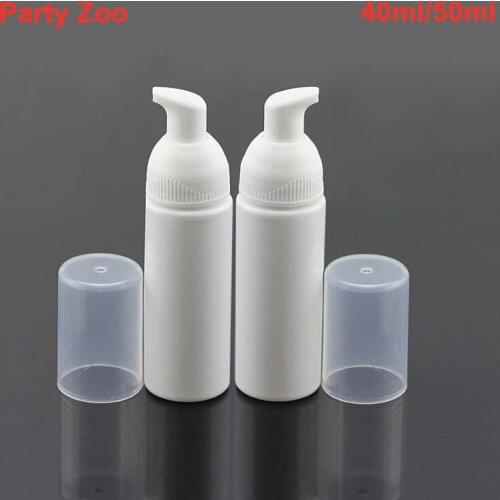 300sets 40ml/ 50ml PET White Foaming Pump Bottle, Foaming liquid pump soap containers