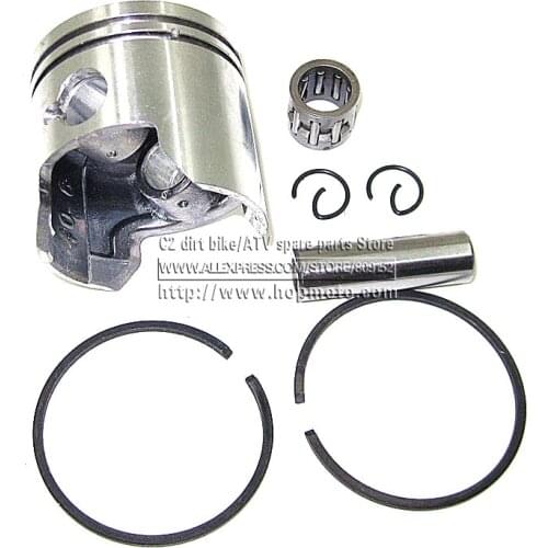 44CM or 40CM Engine Piston 44-6 40-6 for 2 stroke 47cc 49cc Pocket bike Engine with Piston Ring, Pin bearing
