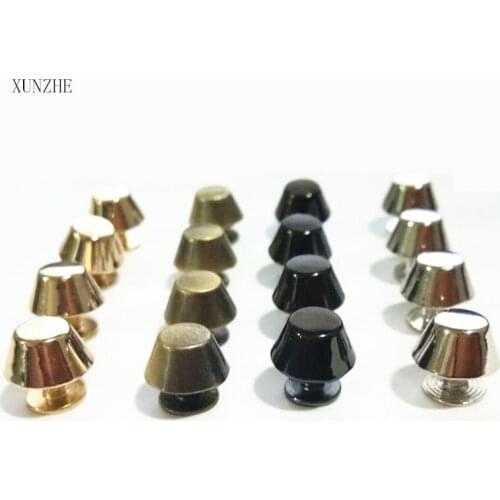 50Pcs / lot 11 * 8mm Case and Bag Decorative Foot Nail Punk Rock Screw Pins Alloy Studs For Shoes and Belts Rivets For Clothes