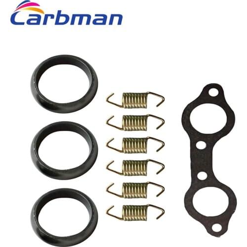 Carbman New Repair Kit Exhaust Pipe Donut Gasket for Polaris Ranger XP 800 4x4 EFI 2010-2012