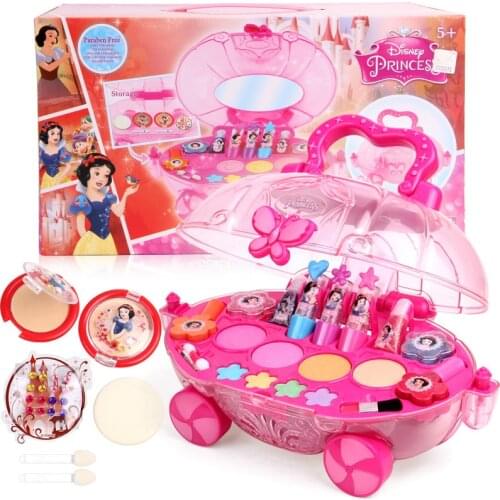 D22654 Disney girls Princess frozen Cosmetics Make up cars set Cartoon anna elsa polish Beauty baby kids Christmas present gift