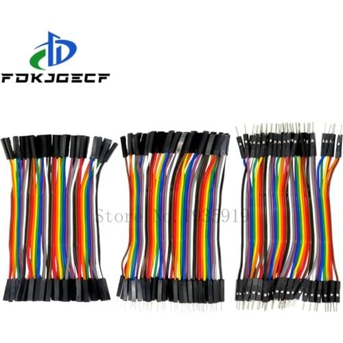 Dupont Line 400pcs 10CM 40Pin Male to Male + Male to Female and Female to Female Jumper Wire Dupont Cable for Arduino DIY KIT