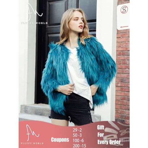 Fluffy World Women's Jackets With Fur