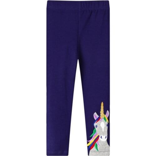 Jumping meters New Girls Rainbow Leggings Pants for Baby Stripe Cotton Clothes Hot Selling Skinny Kids Trousers Pants for Autumn