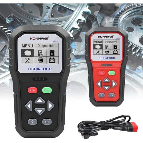 KONNWEI KW818 Professional OBD2 Scanner Auto Code Reader Diagnostic Check Engine Light Scan Tool for OBD II Cars After 1996