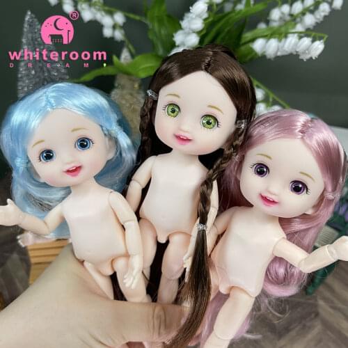 EIEIO New 16cm BJD Doll 13 Movable Joints Dolls Makeup Casual Wear Clothes with Shoes Doll Accessories Toy for Girls Gift