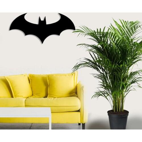 Batman Bat with Spread Wings Wall Room Home Accessory Wooden Table 50x23cm