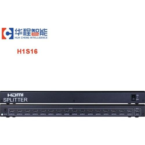 4K 1*16 HDMI1.4 Splitter 1 IN 16 Out 1x16 Splitter HDMI1.4 Video Converter 1080P for PS4 PS3 PC DVD TV Projector LED LCD Display