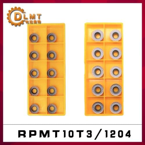 10pcs RPMT10T3 MOE-JS VP15TF RPMT1204 MOE-JS VP15TF Cemented carbide RPMT Milling insert For CNC machining center