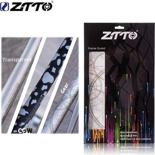 ZTTO Bicycle Frame Protector Stickers 3D Scratch-Resistant Sticker Best Glue Removeable for MTB Road Bike Push Guard Frame Cover