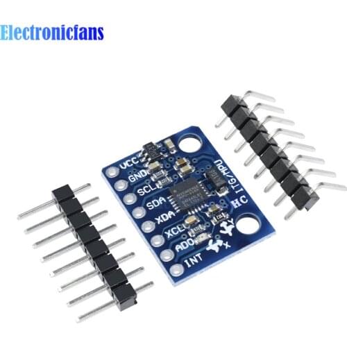 1Set IIC I2C GY-521 MPU-6050 MPU6050 3 Axis Analog Gyroscope Sensors + 3 Axis Accelerometer Module For Arduino With Pins 3-5V DC