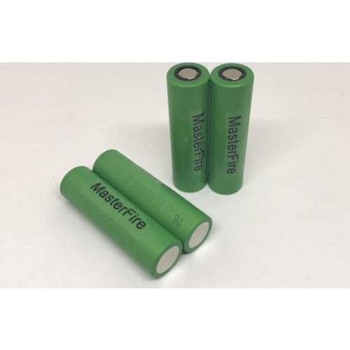4pcs/lot MasterFire Original 18650 2600mAh US18650VTC5 3.7V High Drain Rechargeable Lithium Battery VTC5 For Sony 30A Discharge