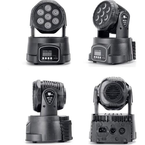 4 pieces Mini DJ Moving Head LED wash lights AC100-240V DMX control RGBW 4IN1 LED effects stage lighting for Disco party show