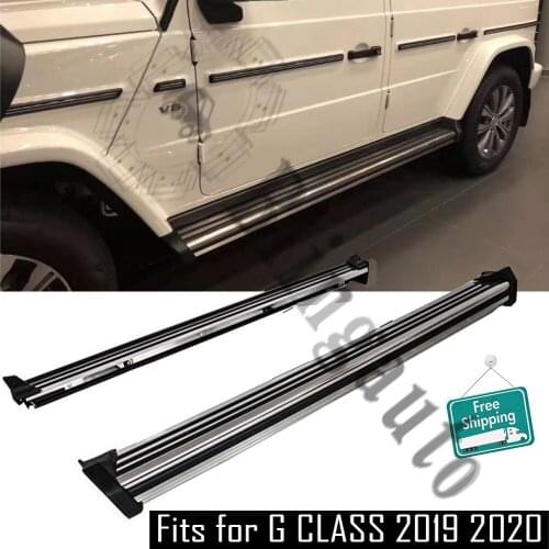Side bar fits for Mer-cedes Be-nz G55 G65 G500 W463 2019 2020 side step bar car pedal protector running board