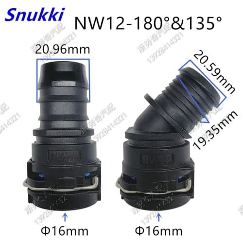 NW12 fittings high quality Cooling water connector WATER pipe Exhaust pipe auto fuel line quick connector 1pc