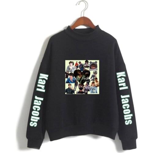 Karl Jacobs Fashion Turtleneck Sweatshirts Women Men Long Sleeve Sweatshirts Hot Sale Casual Pullover Clothes