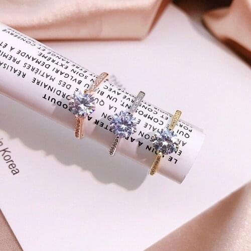 Whole 100% Real 925 Sterling Silver Luxy Adjustable Rings Exquisite Lasting Shiny Cubic Moissanite Charming Wedding Bridal Ring