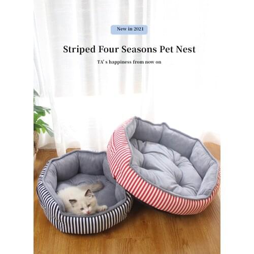 Dog Cat Bed Warm Pet Cozy Kitten Lounger Cushion Puppy House Soft Small Dog Mat Bag for Washable Cave Cats kennel Accessories