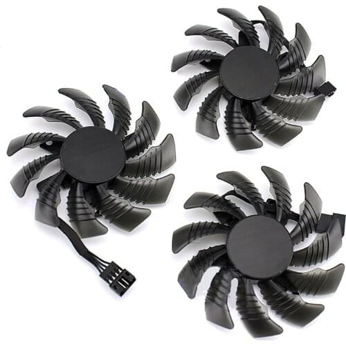 DC 12V 0.35A 4Pin Graphics Card Cooling Fan T128010SU for Gigabyte GTX1080ti 1080 1070 1060 75MM T128010SU Repair Parts