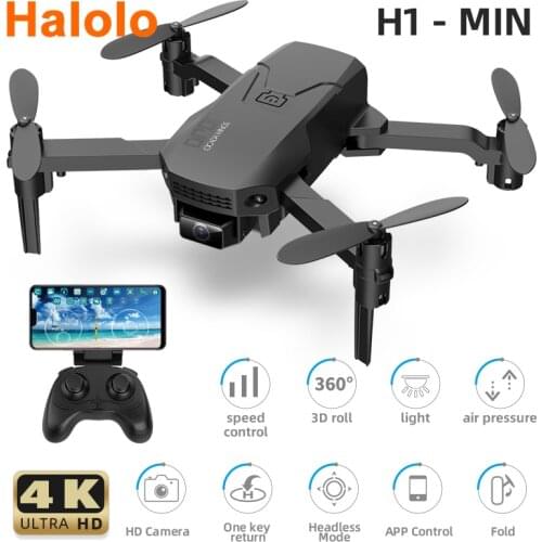H1 Mini Remote control Aircraft 4K HD Camera Aerial Photography RC Drone Professional Folding Quadrocopter Childrens Toys Gift
