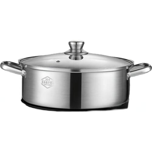 Multifunction Non Stick Soup Pot Porridge Noodle Stainless Steel Soup Pot Steamed With Lid Utensilios De Cocina Cookware ZY50SP