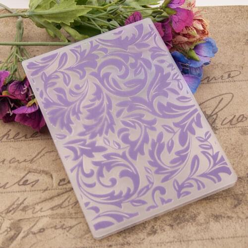 ZFPARTY Leaves Plastic Embossing Folders for DIY Scrapbooking Paper Craft/Card Making Decoration Supplies
