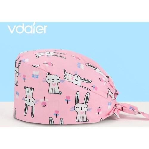 Pet veterinary Clinic Nurse Work Hats Printing Medical Caps Health Services Cap/hat Medical Surgical Dentistry Doctor Caps