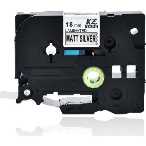 CIDY compatible tze M941 Tz M941 TZ-M941 TZE-M941 Black on Mattesilver laminated label ribbon cassette for brother label printer