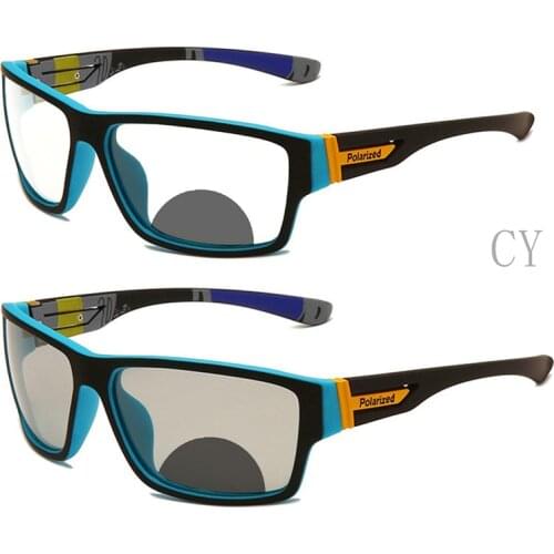 Outdoor Vintage Sports Multifocal Reading Glasses Transition Sunglasses Photochromic Bifocal Reader for Men women FML