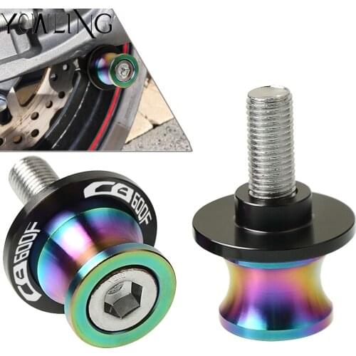 M8 Swingarm Stand Screws CNC Motorcycle Swing Arm Spools Sliders FOR HONDA CB600F HORNET 2001 2002 2003 2004 2005 2006 2007-2013