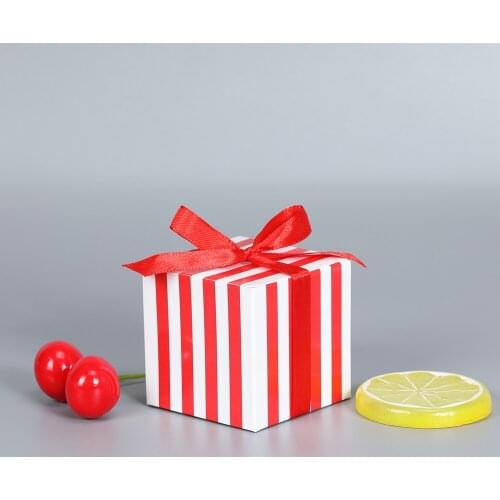 10Pcs/Bag Treat Children Birthday Wedding Party Favors Baby Shower Decoration Favor Gift Box Christmas Pink Paper Candy Boxes