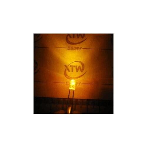 100pcs 3mm Yellow LED light emitting diode / F3 LED Yellow Colour Chartreuse