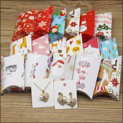 12pcs pillow box DIY handmade /love you cute animals cute pink boxes for packaging pillow show merry christmas gift party box
