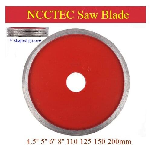 4.5'' 5'' 6'' 8'' Diamond V-shaped "V" Brick Ceramic Porcelain tile cutting groove trimming chamfering/110 125 150 slotted wheel