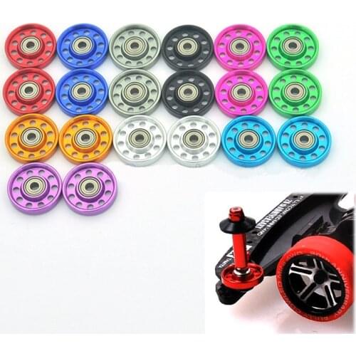 8PCS 95301 13mm Guide Roller Bearing Guidewheel Guide Pulley Rollers for Tamiya Mini 4WD Car Model DIY Self-made Parts