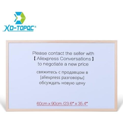 XINDI 60*90cm Pine Wooden Frame Whiteboard White Drawing Board Office School Supplier Factory Direct Erased Writing Boards WB46